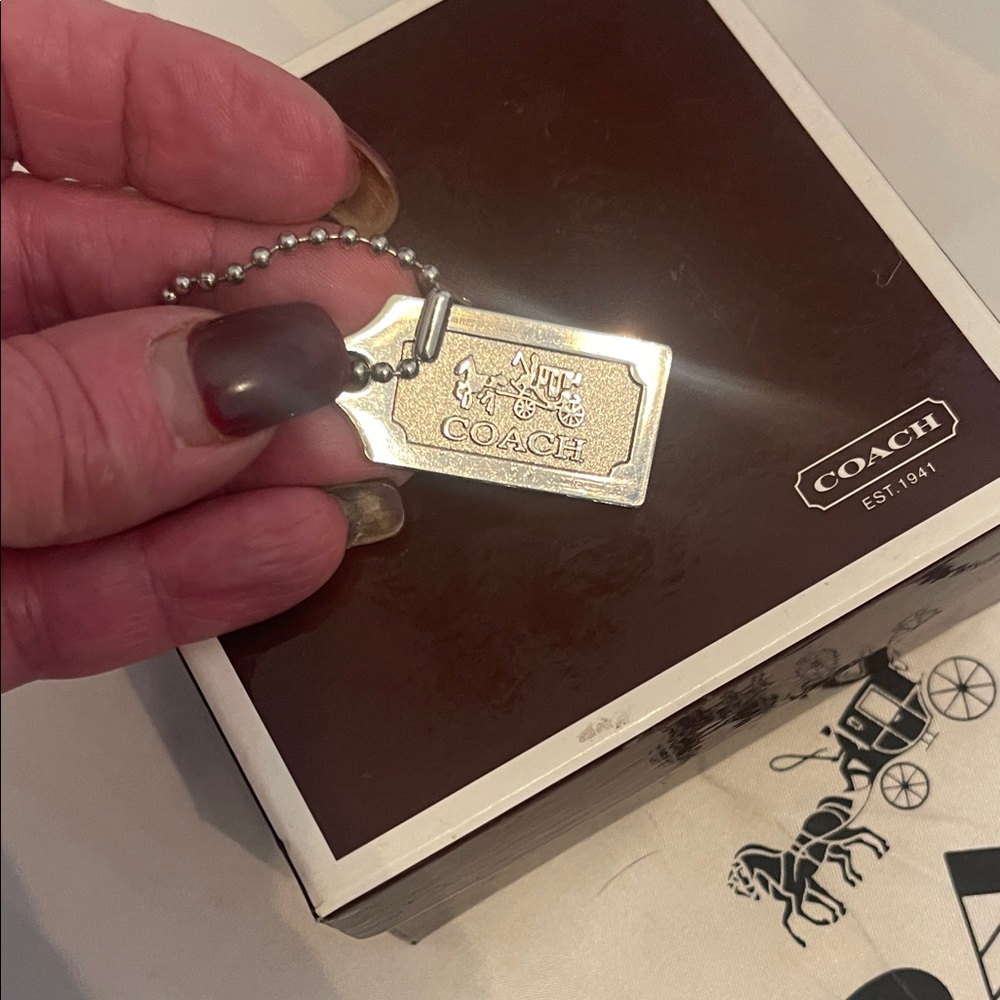 Coach Metallic Tag Keychain - Picture 3 of 4